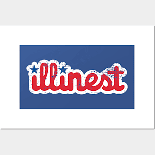 Illinest Phillies Distressed Shirt Posters and Art